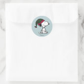 Peanuts | Alles Drum und Dran Runder Aufkleber (Tasche)