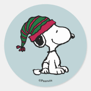 Peanuts   Alles Drum und Dran Runder Aufkleber