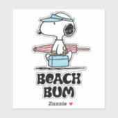 PEANUTS | Beach Bum Snoopy Aufkleber (Blatt)
