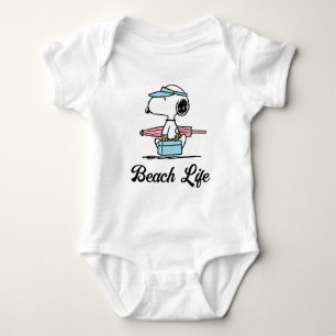 PEANUTS   Beach Bum Snoopy Baby Strampler
