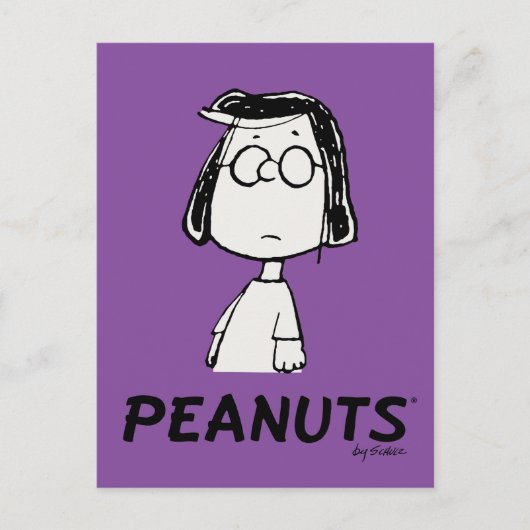 Peanuts Beharrlichkeit | Marcie Postkarte (Vorderseite)