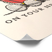 Peanuts Best Wishes Graduation Snoopy Reading Poster (Ecke)