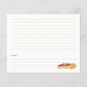 Peanuts Brautparty Rezept Karte (Rückseite)