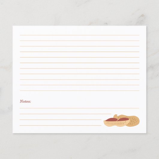 Peanuts Brautparty Rezept Karte (Rückseite)