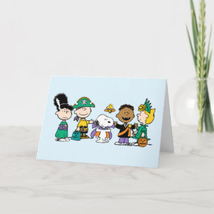 Peanuts Candy Crew Halloween-Gang Karte