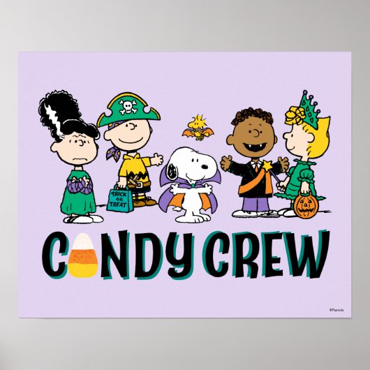 Peanuts Candy Crew Halloween-Gang Poster (Vorne)
