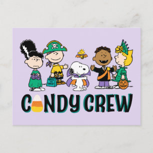 Peanuts Candy Crew Halloween-Gang Postkarte