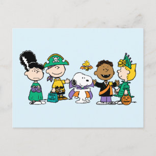 Peanuts Candy Crew Halloween-Gang Postkarte