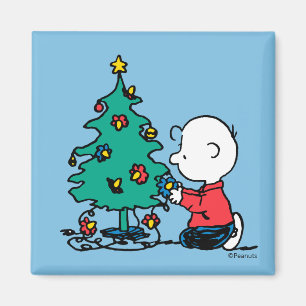 Peanuts   Charlie Brown Christmas Lights Magnet