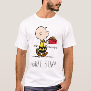 Peanuts Charlie Brown mit Snoopys Schüssel T-Shirt