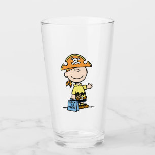 Peanuts Charlie Brown Pirat Halloween Glas
