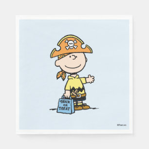 Peanuts Charlie Brown Pirat Halloween Serviette