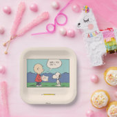 Peanuts Charlie Brown Snoopy Well You Did It Grad Pappteller (Party)