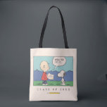 Peanuts Charlie Brown Snoopy Well You Did It Grad Tasche<br><div class="desc">Celebrate graduation with a heartfelt and nostalgic Peanuts-inspired design that captures a proud milestone moment. Featuring a classic scene of a young character handing over a paper while a loyal beagle looks on, the design includes the touching phrase “Well, you did it…” to mark the accomplishment. Set against a soft,...</div>
