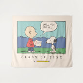 Peanuts Charlie Brown Snoopy Well You Did It Grad Wandteppich (Vorderseite (Horizontal))