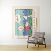 Peanuts Charlie Brown Snoopy Well You Did It Grad Wandteppich (Beispiel)