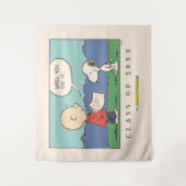 Peanuts Charlie Brown Snoopy Well You Did It Grad Wandteppich (Vorderseite)