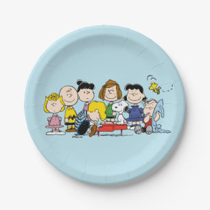 Peanuts Charlie Brown und Gang Pappteller
