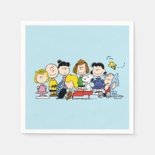 Peanuts   Charlie Brown und Gang Serviette