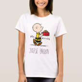 Peanuts | Charlie Brown with Snoopy's Dish T-Shirt (Vorderseite)
