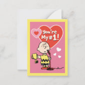 Peanuts | Charlie Brown You're My #1! Mitteilungskarte (Vorderseite)
