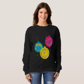 Peanuts Christmas Baubles Trio Sweatshirt (Vorne ganz)