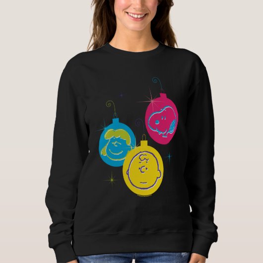 Peanuts Christmas Baubles Trio Sweatshirt (Vorderseite)