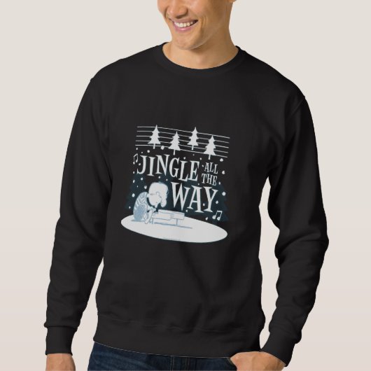 Peanuts Christmas Schroeder Playing Jingle Bells O Sweatshirt (Vorderseite)