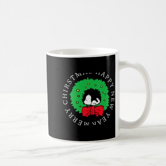 Peanuts Christmas Wreath Kaffeetasse (Rechts)