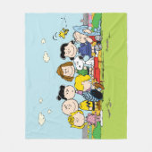 Peanuts | Die Gang rund um das Klavier Fleecedecke (Vorderseite)