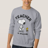 Peanuts Est. 1950 | Snoopy & Woodstock Teacher Sweatshirt (Vorderseite)