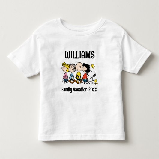 Peanuts Familienurlaub Kleinkind T-shirt (Vorderseite)