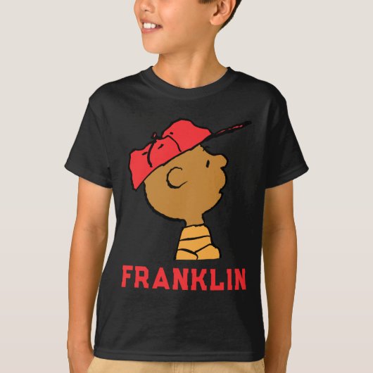 Peanuts Franklin Baseball Cap T-Shirt (Vorderseite)