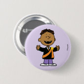 Peanuts | Franklin Halloween-Vampir Button (Vorne & Hinten)