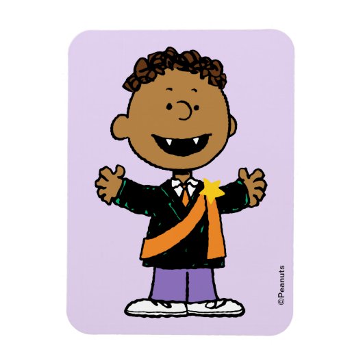 Peanuts | Franklin Halloween-Vampir Magnet (Vertikal)