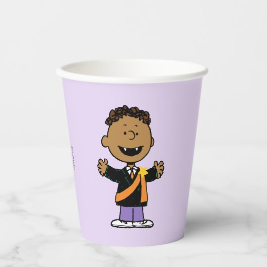 Peanuts | Franklin Halloween-Vampir Pappbecher (Vorderseite)