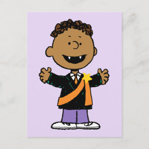 Peanuts Franklin Halloween-Vampir Postkarte