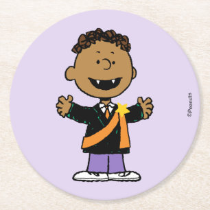 Peanuts   Franklin Halloween-Vampir Runder Pappuntersetzer
