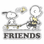 PEANUTS | Friends Skate Boarding Aufkleber (Vorderseite)