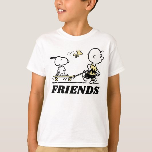 PEANUTS | Friends Skate Boarding T-Shirt (Vorderseite)