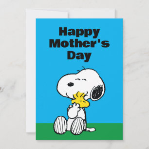 Peanuts Frohen Muttertag Umarmung Feiertagskarte