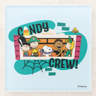 Peanuts Gang Candy Crew Halloween Glasuntersetzer