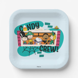 Peanuts Gang Candy Crew Halloween Pappteller
