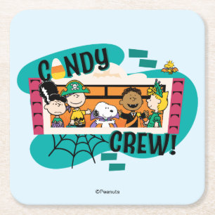Peanuts Gang Candy Crew Halloween Rechteckiger Pappuntersetzer