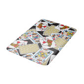 Peanuts Gang Card Deck Pattern Badematte (Schrägansicht)
