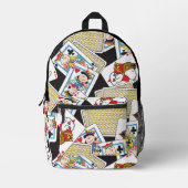 Peanuts Gang Card Deck Pattern Bedruckter Rucksack (Vorderseite)