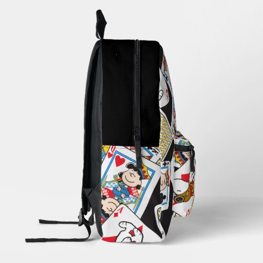 Peanuts Gang Card Deck Pattern Bedruckter Rucksack (Links)