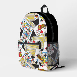 Peanuts Gang Card Deck Pattern Bedruckter Rucksack