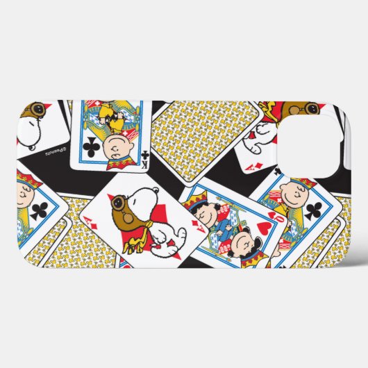 Peanuts Gang Card Deck Pattern Case-Mate iPhone Hülle (Rückseite (Horizontal))