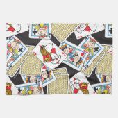 Peanuts Gang Card Deck Pattern Geschirrtuch (Horizontal)
